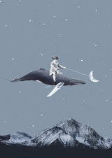 Aim for the moon Poster och Canvastavla