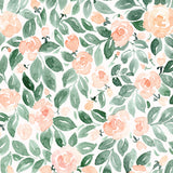 Miriam flowers in coral Poster och Canvastavla