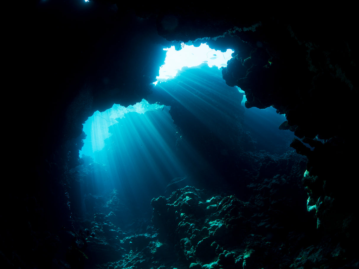 Underwater cave Poster och Canvastavla