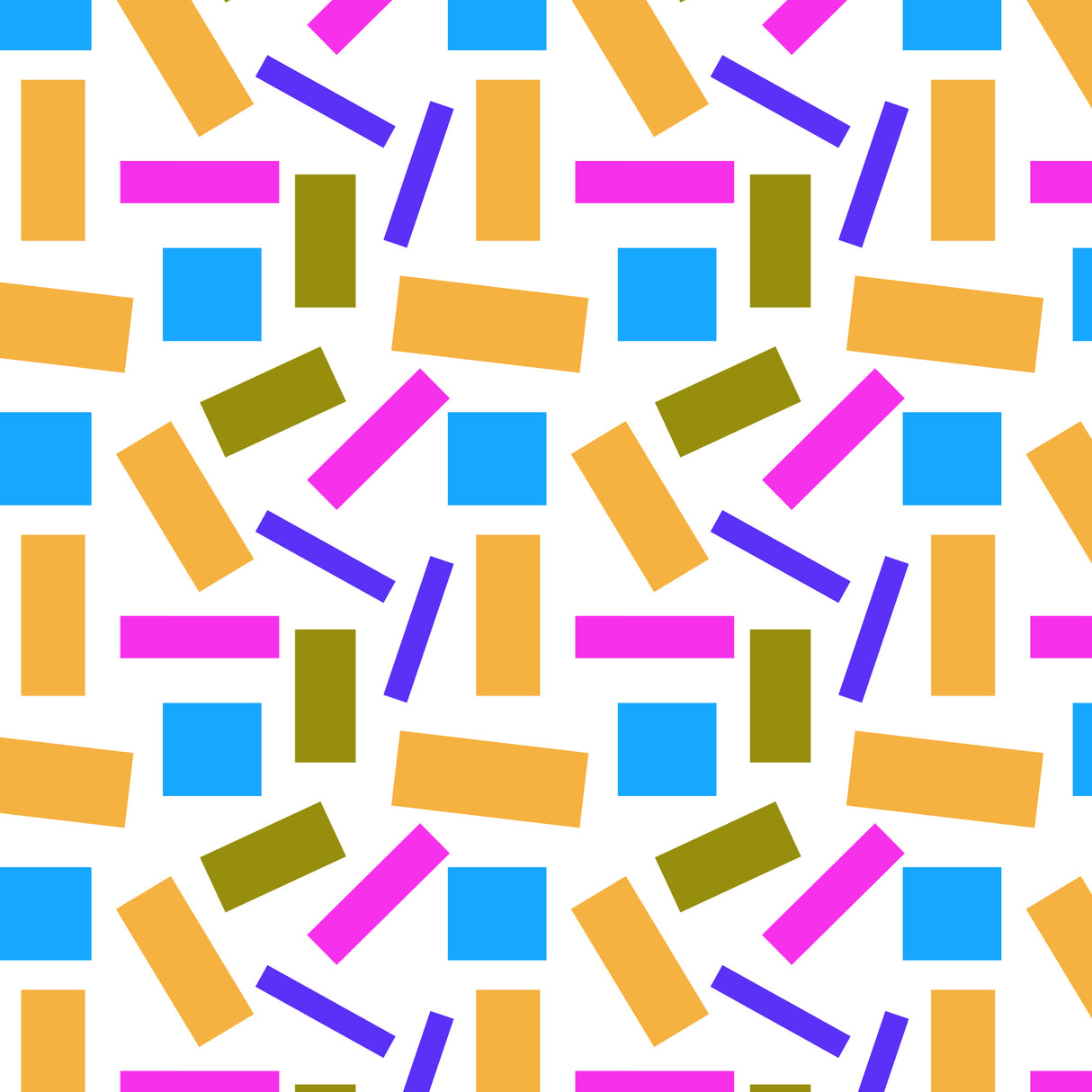 Shapely Blue Brown Lavender Geometric Poster och Canvastavla