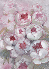 Nuria bouquet of peonies in pink Poster och Canvastavla