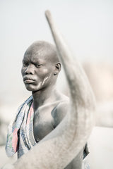 Mundari tribesman Poster och Canvastavla