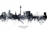 Düsseldorf Germany Skyline Poster och Canvastavla