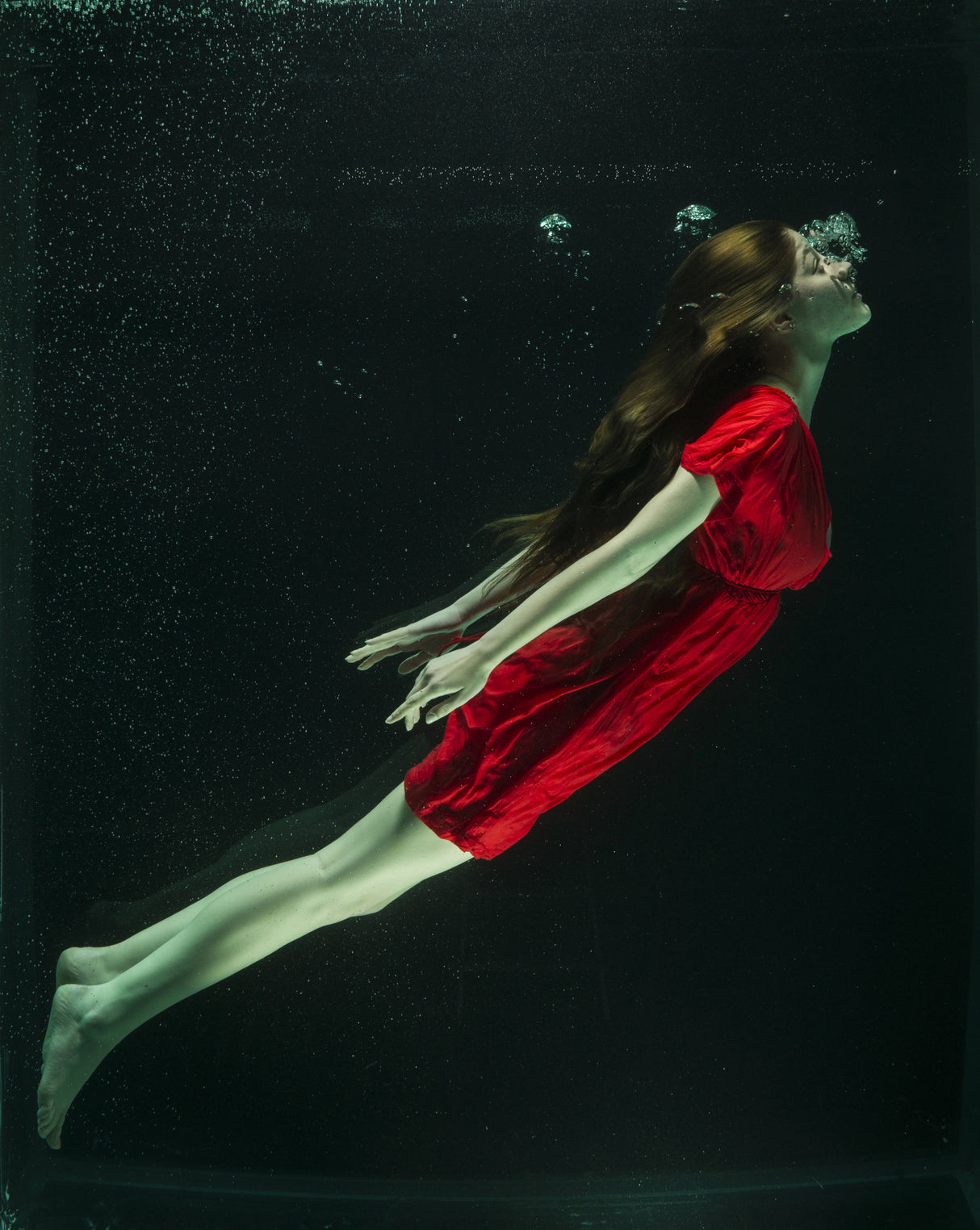 underwater artistic portrait shooting Poster och Canvastavla