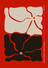 Two By Two Flower Red Poster och Canvastavla