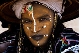 Peul man at a gerewol festival. Poster och Canvastavla