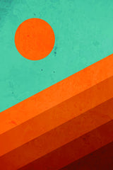 Abstract Mountain Sunrise I Poster och Canvastavla