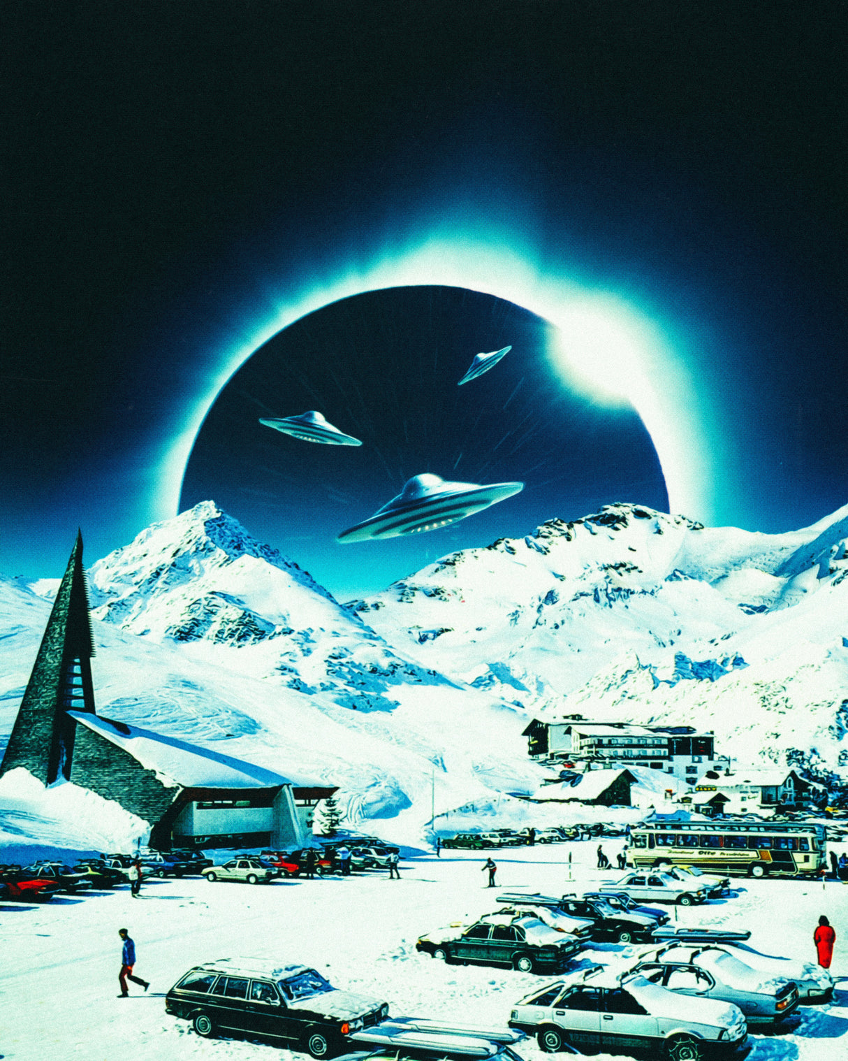 Winter Eclipse Poster och Canvastavla
