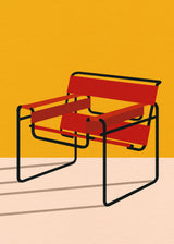 Wassily Chair Marcel Breuer Poster och Canvastavla