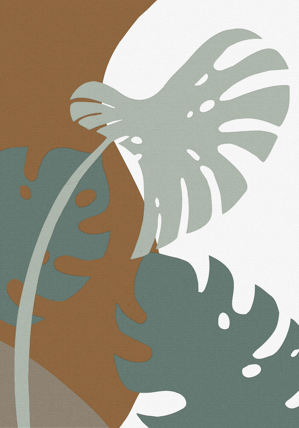 Monstera Cut Out 03 Poster och Canvastavla