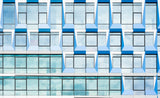 Blue multiple windows Poster och Canvastavla