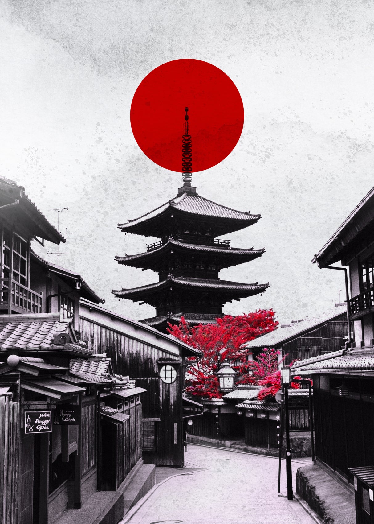 Kyoto Japan Poster och Canvastavla