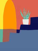 Aloe Vera In Multicolors Poster och Canvastavla
