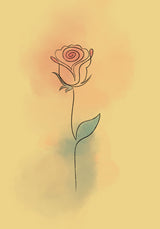 La Rosa Aqua Poster och Canvastavla