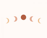 Moonphase No2 Poster och Canvastavla