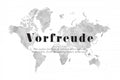 Vorfreude world map Poster och Canvastavla