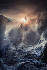 Jiuzhaigou China 《天堂奇境》 Poster och Canvastavla