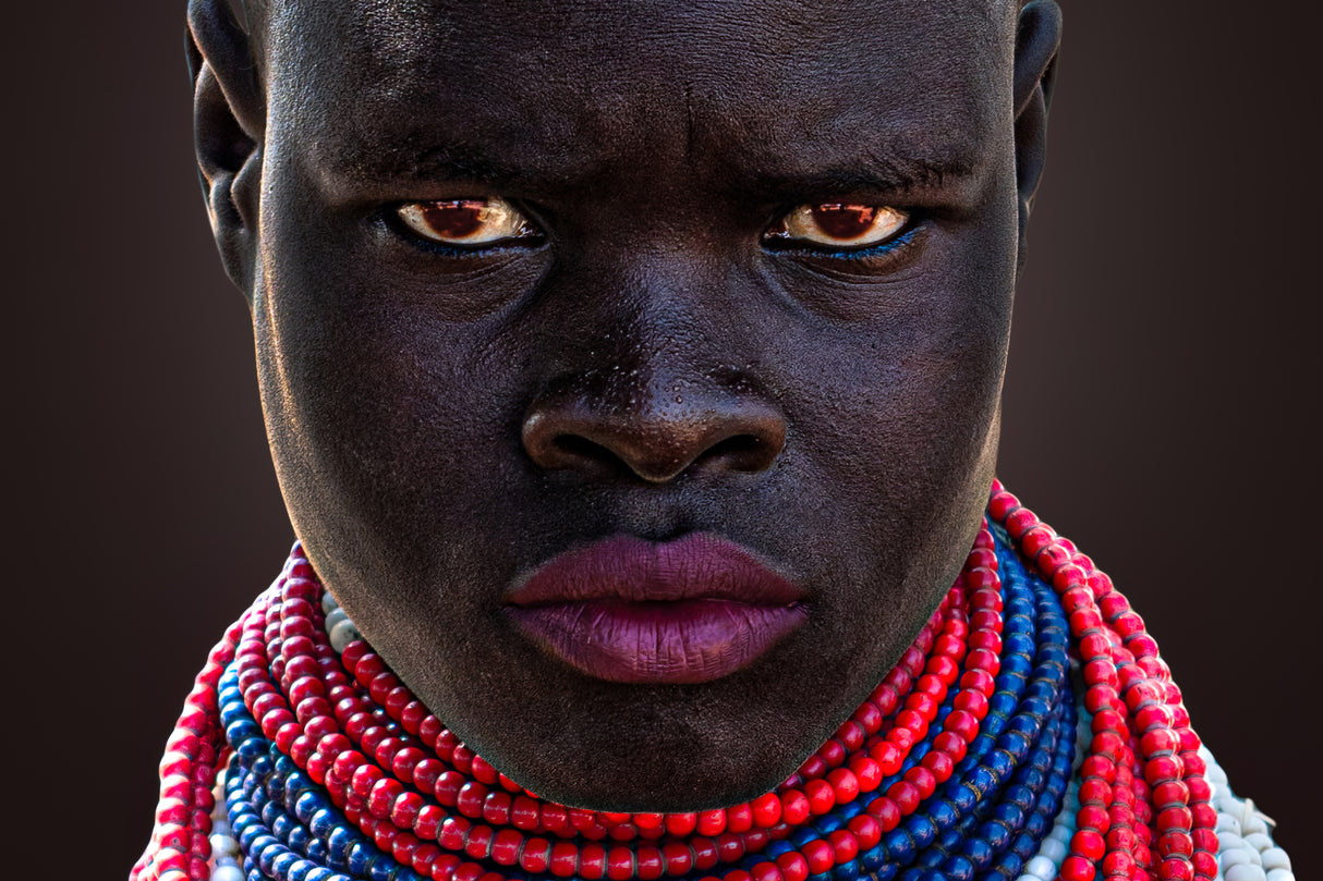 Turmi girl in the Omo valley (Ethiopia) Poster och Canvastavla