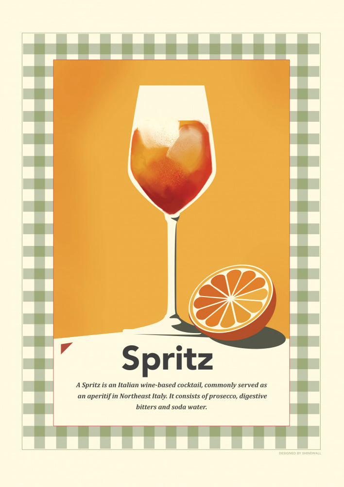 Spritz retro print Poster Kitchen poster eller kökstavla