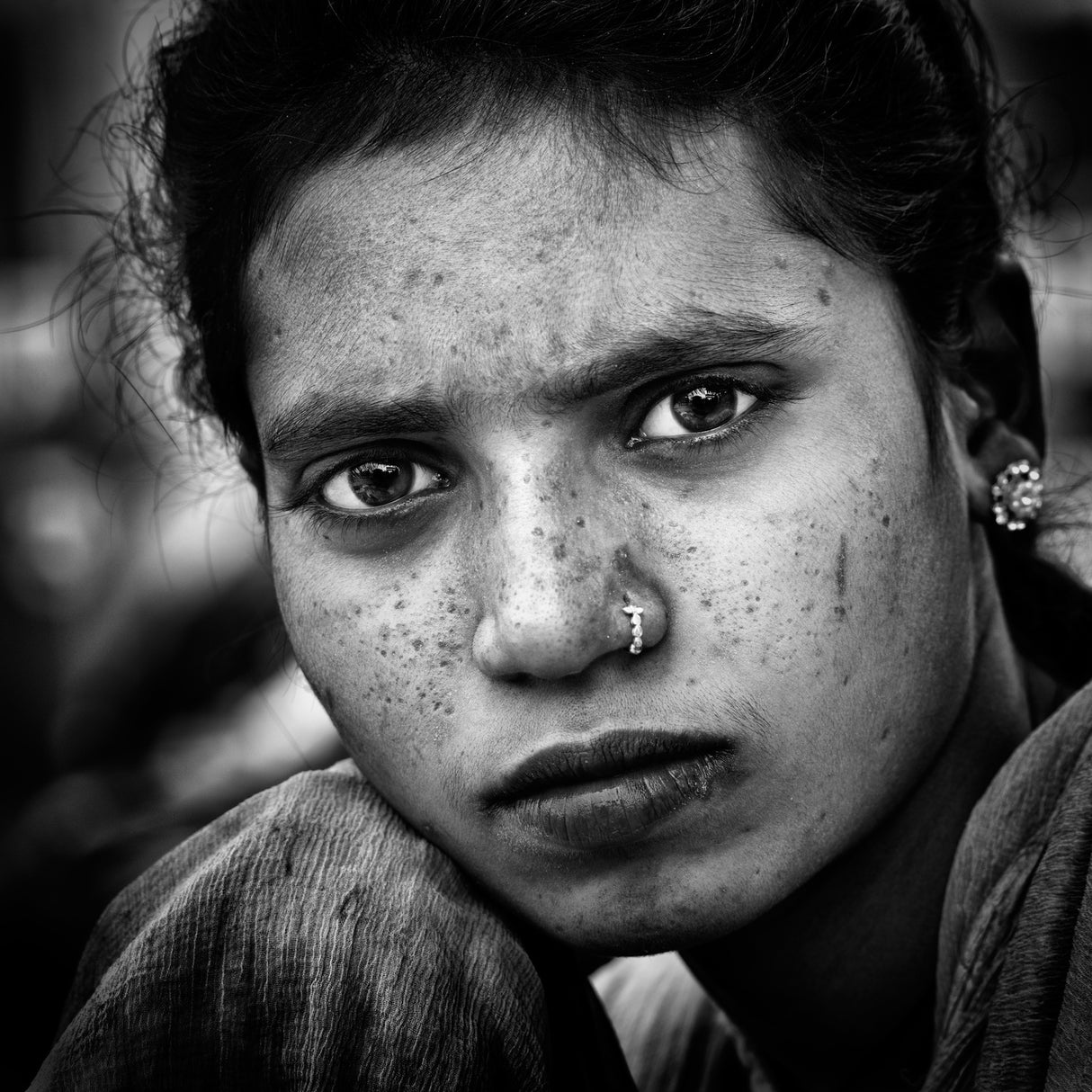 Series of women street portraits: India Poster och Canvastavla