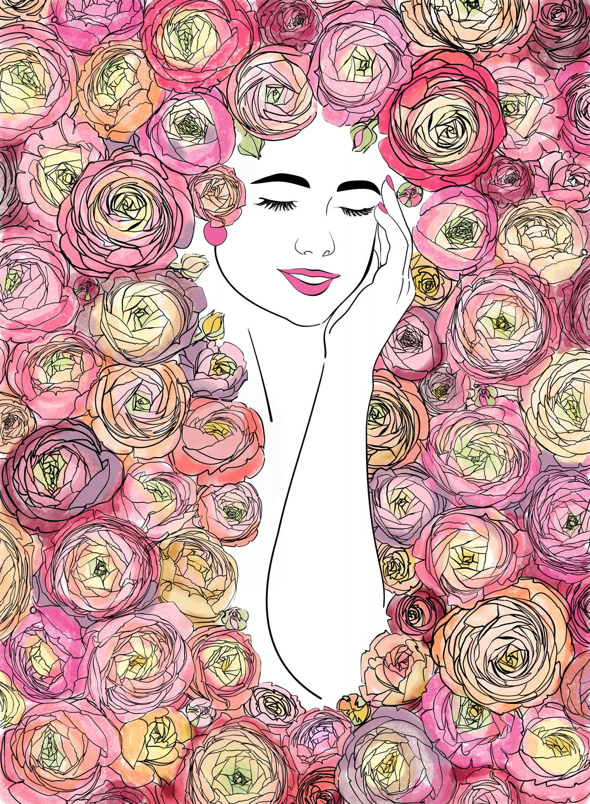 Blooming mind Poster och Canvastavla