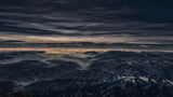Valleys and Peaks from above Poster och Canvastavla