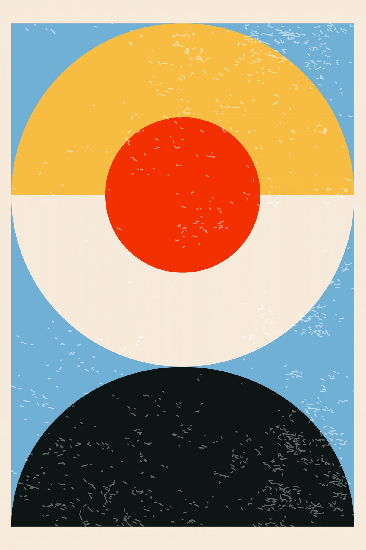 Minimal Abstract Shapes Series #32 Poster och Canvastavla