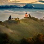 Autumn in the alps Poster och Canvastavla