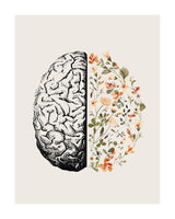 Brain Bloom Poster och Canvastavla