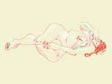 A Girl Sleeping Poster och Canvastavla