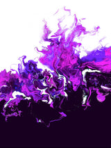 Purple Colorful Wave Poster och Canvastavla