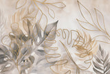 Elegant Tropics Warm Beige Poster och Canvastavla