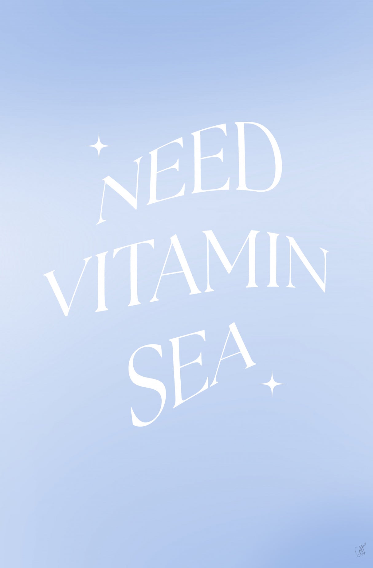 Need Vitamin Sea Poster och Canvastavla