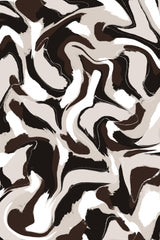 White Beige Brown Pattern Poster och Canvastavla