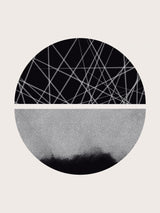 Black and White Sphere Poster och Canvastavla
