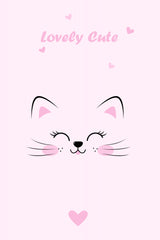 Pink Cat Poster och Canvastavla