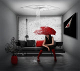 Rain in Paris Poster och Canvastavla