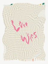 Text and Checkers Love Wins Poster och Canvastavla