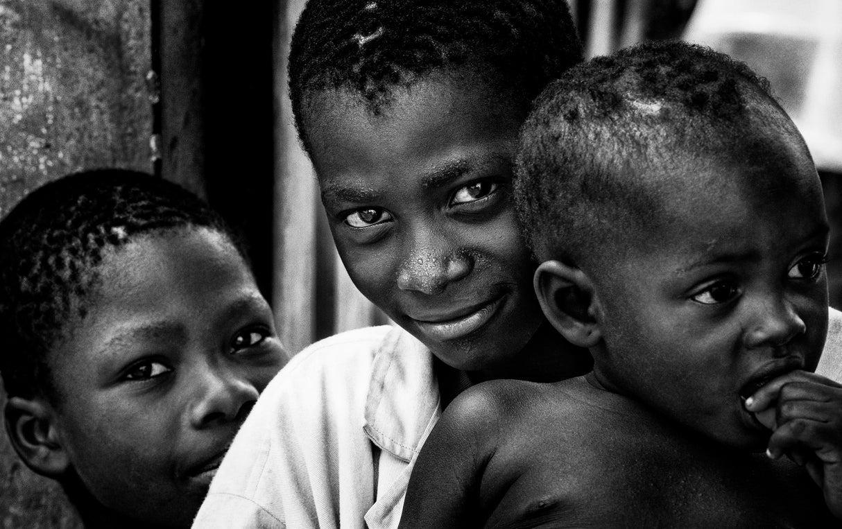 Children from Benin. Poster och Canvastavla