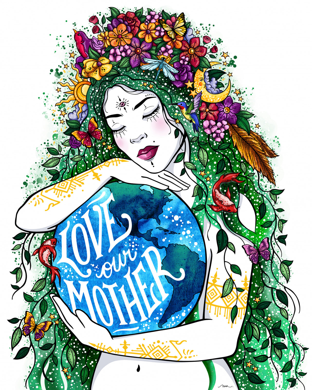Love Our Mother Poster och Canvastavla