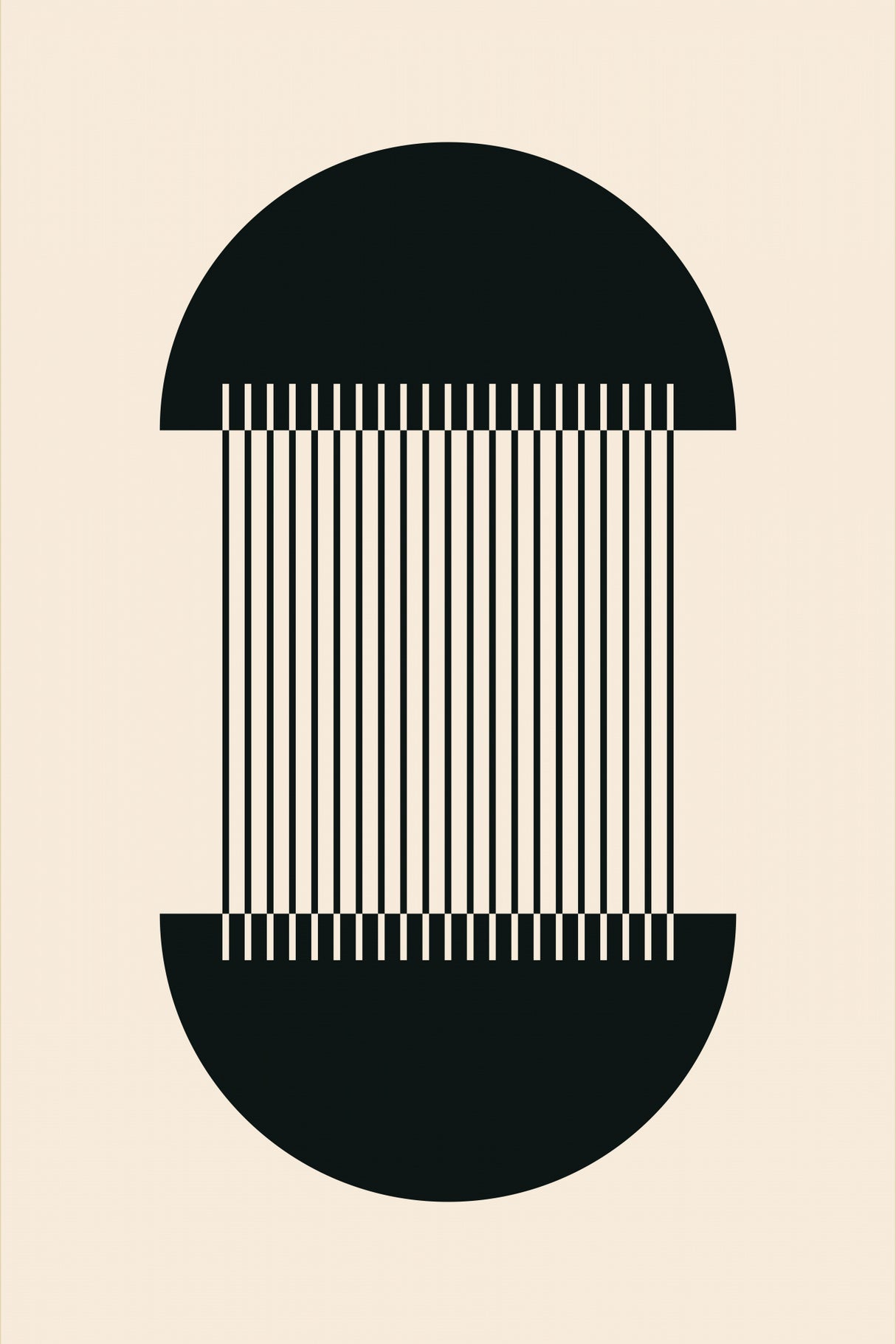 Boho Geometric Circle Poster och Canvastavla
