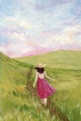 Girl in a meadow Poster och Canvastavla