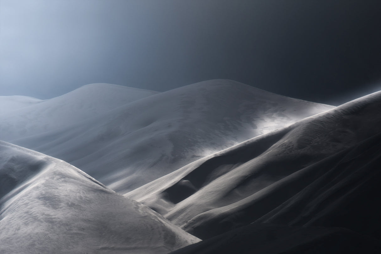 Snow Mountains Poster och Canvastavla