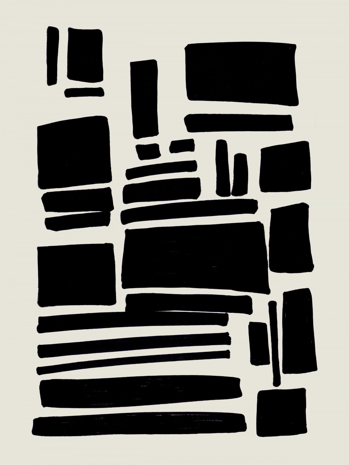 Ink Motif 56 Poster och Canvastavla