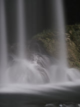 beautiful waterfall in the mountain Poster och Canvastavla