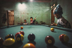 Playing snooker in the mountains Poster och Canvastavla