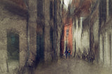In the streets of Zutphen, the Netherlands Poster och Canvastavla