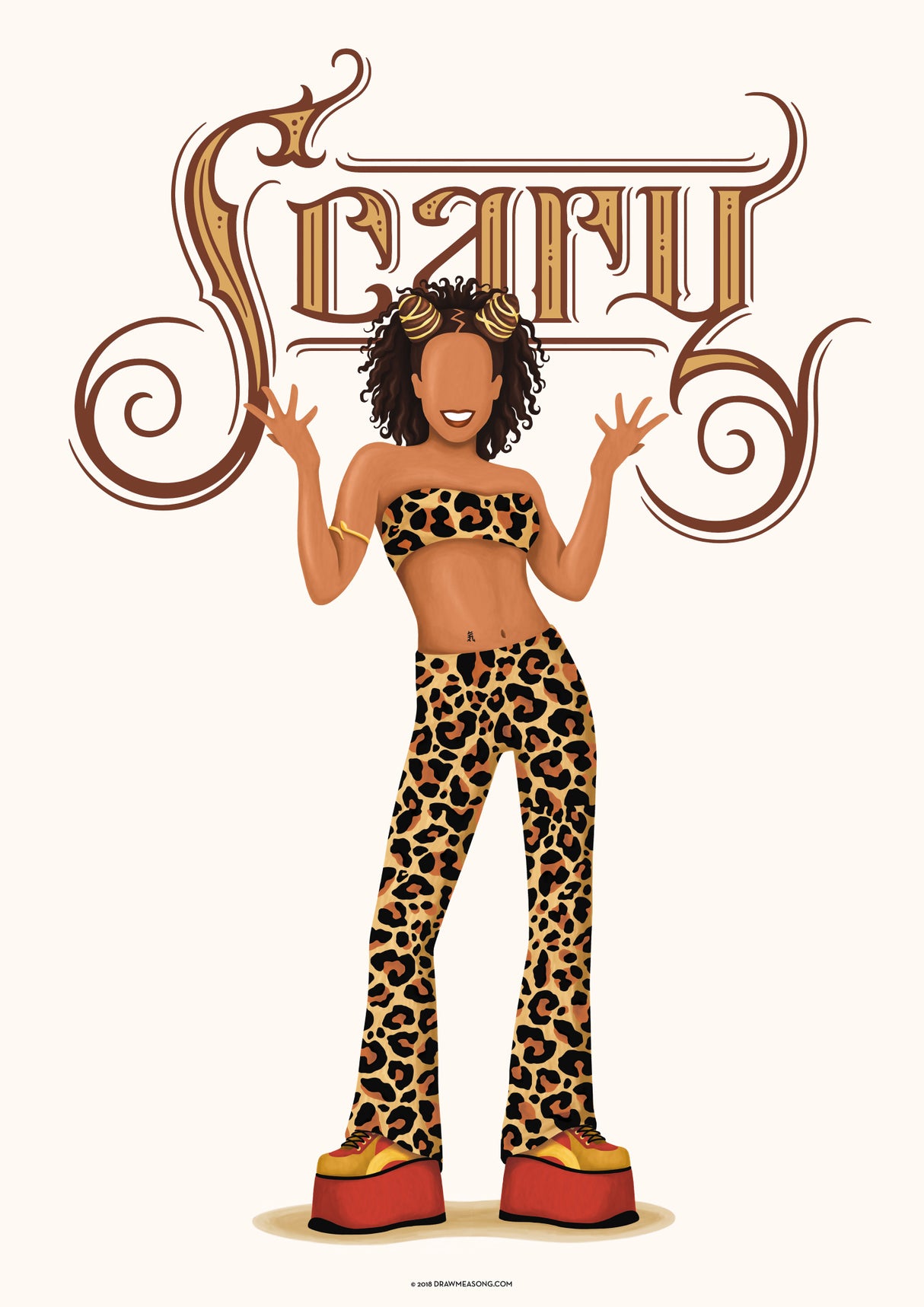 Scary Spice Poster och Canvastavla