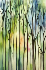 Trees of colour Poster och Canvastavla