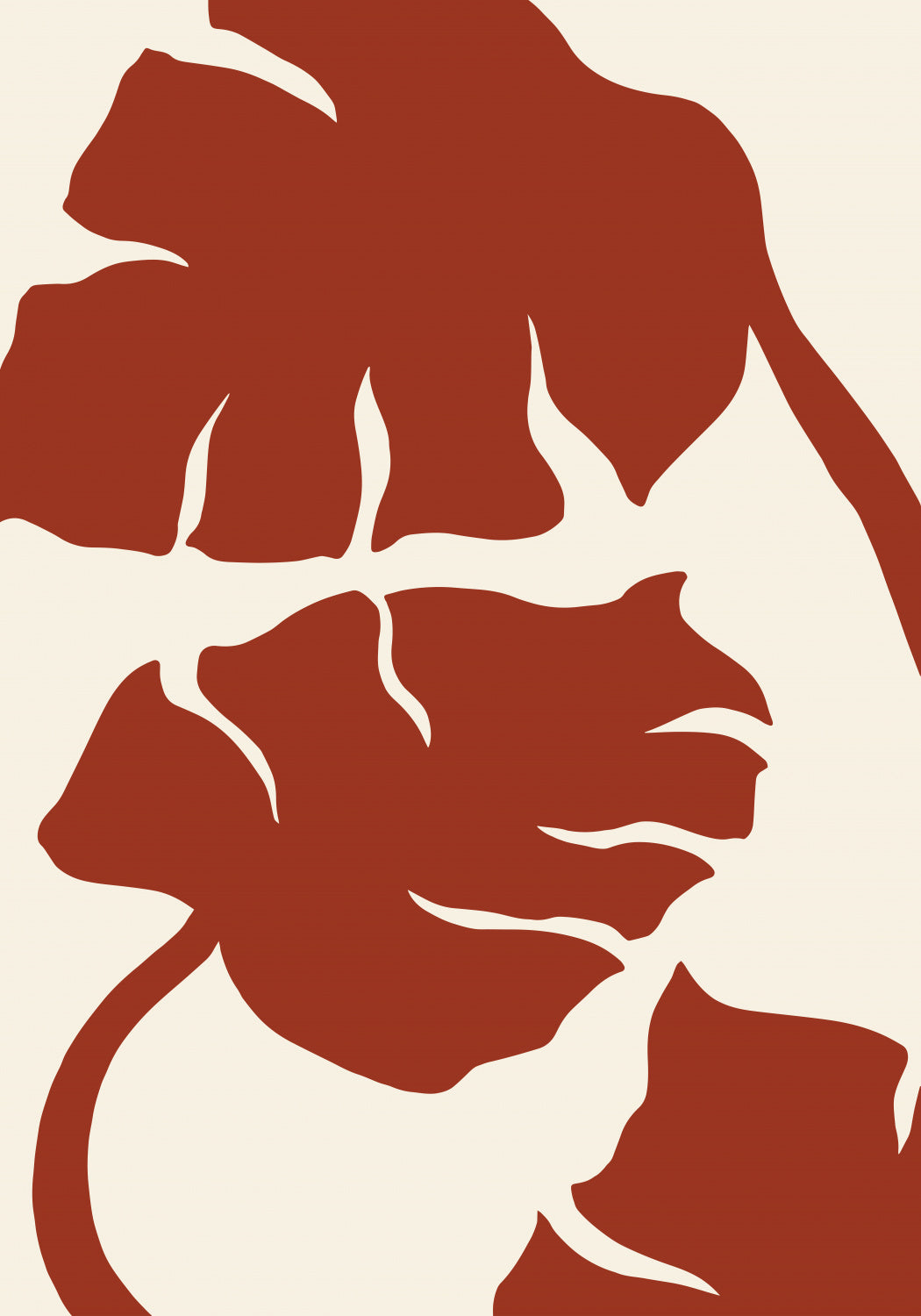 Monstera Brown Poster och Canvastavla